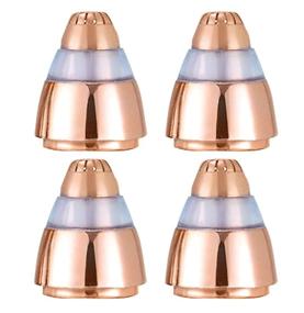 img 4 attached to Rose Gold Eyebrow Hair Remover Replacement Heads - 4 Count, 💖 Compatible with Finishing Touch Flawless Brows Eyebrow Facial Hair Removal Tool for Women