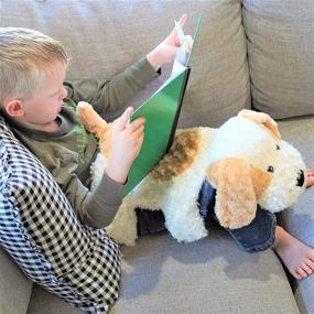 img 2 attached to 🐶 Sensory4U Kids Dog Puppy Weighted Lap Blanket Pad - 4 Lbs - Washable - Ideal for Autism, ADHD, Anxiety, Stress, and Concentration