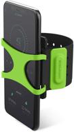 📱 maleroads running armband, phone holder for running,phone armband for iphone 11 pro max x xr 8 7 6 6s plus,samsung s6-s9, with easy lock/release design for hiking biking walking (green) logo