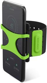 img 4 attached to 📱 Maleroads Running Armband, Phone Holder for Running,Phone Armband for iPhone 11 Pro Max X XR 8 7 6 6s Plus,Samsung S6-S9, with Easy Lock/Release Design for Hiking Biking Walking (Green)