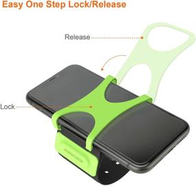 img 3 attached to 📱 Maleroads Running Armband, Phone Holder for Running,Phone Armband for iPhone 11 Pro Max X XR 8 7 6 6s Plus,Samsung S6-S9, with Easy Lock/Release Design for Hiking Biking Walking (Green)