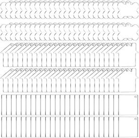 img 4 attached to 150 Pieces Acrylic Keychain Blanks Transparent Discs for DIY Craft Projects - Clear Acrylic Blank Ornaments & Pendants