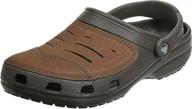 crocs mens bogota chocolate m9 men's shoes logo