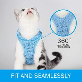 img 3 attached to 🐱 Wooruy 360° Wrap-Around Cat Harness and Leash Set - Cushioning and Anti-Escape for Walking Small Cats and Dogs, Ideal for Puppies, Rabbits - Enhanced with Cationic Fabric