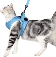 🐱 wooruy 360° wrap-around cat harness and leash set - cushioning and anti-escape for walking small cats and dogs, ideal for puppies, rabbits - enhanced with cationic fabric logo