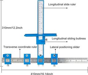 img 2 attached to ETERNA Detachable Cabinet Hardware Jig and Drill Guide for Handles and Knobs, Wood Door Drawer Pull Hole Installation Template Tools, Woodworking Jigs Set for Precise Hole Drilling