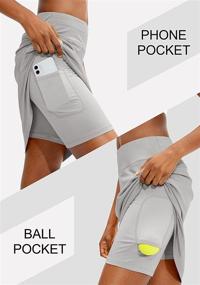 img 2 attached to Viodia UPF50+ Athletic Tennis Golf Skirt for 🏌️ Women - Knee Length Skorts Skirts, Ideal Casual Summer Skirts