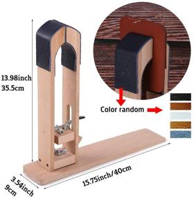 img 2 attached to 🐴 Tabletop Leather Pony Horse Clamp for DIY Leather Hand Stitching - Includes Large Eye Sewing Needles and Nail Files