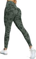 👖 aoxjox yoga pants: high waisted animal camo seamless leggings for women's workout logo