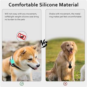 img 3 attached to Air Tag Dog Collar Holder 4 Pack - Silicone Protective Case for Apple Airtag in Multiple Colors