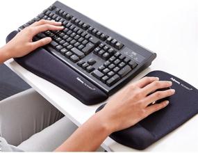 img 2 attached to 💤 Fellowes PlushTouch Wrist Rest: Advanced FoamFusion Technology - Black (9252101)