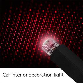 img 2 attached to 🚗 Owfeel Car Roof Lights—USB Night Light for Car & Home, Romantic Atmosphere Lamp, Adjustable & Flexible Ceiling Decoration for Birthdays, Parties, and Festive Celebrations