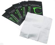👓 microfiber anti-fog cloth for eyeglass cleaning - soft glasses cleaning cloths (2 pack) logo
