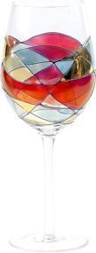 img 4 attached to 🍷 ANTONI BARCELONA Large Wine Glasses 29 Oz - Unique Handmade Gifts for Women, Ideal for Mother's Birthdays, Anniversaries, Weddings, and Special Occasions - Mouth Blown, Sagrada Painted, Stained Glass Lovers (Red, 1 Unit)