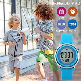 img 3 attached to Function Waterproof Stopwatch Digital Wristwatch – Girls' Watches for Everyday Use