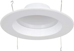 img 4 attached to 🔆 Maxxima Dimmable LED Retrofit Downlight Fixture - 18W, 1300 Lumens, 6-Inch, 4000K Neutral White, Energy Star, Equivalent to 120W, E26 Adapter