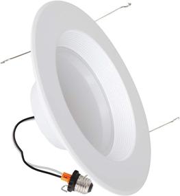 img 1 attached to 🔆 Maxxima Dimmable LED Retrofit Downlight Fixture - 18W, 1300 Lumens, 6-Inch, 4000K Neutral White, Energy Star, Equivalent to 120W, E26 Adapter