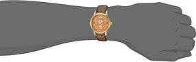 img 3 attached to 🐻 DISNEY Women's Pooh Tigger Gold Watch with Leather-Synthetic Strap, Quartz Analog, 18 (Model: WDS000353)