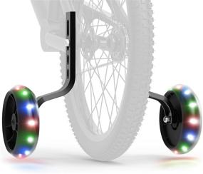 img 4 attached to 🚲 Jetson Electric Bike Spark Light-Up Training Wheel Accessory | Motion Activated 4-Inch Wheels | Fits 12-20 Inch Bike Wheels | Durable Steel Brackets | Ages 3+