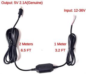 img 1 attached to 🔌 Hardwire Charger Mini USB Straight Plug: Direct Wired Charging Kit for Auto Dash Cams