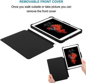 img 1 attached to 📱 Black Protective Cover for Compatible iPad 9.7