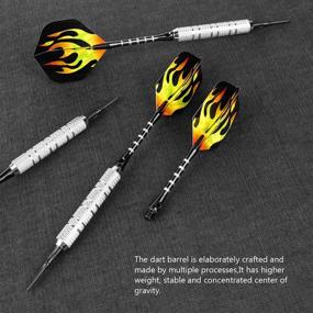 img 1 attached to CyeeLife 15 Packs Soft Tip Darts Set 18/22g - Premium Quality | Includes 100 Extra Tips, Dart Tool, Aluminium Shafts, and Flights - Ideal for Electronic Dart Board