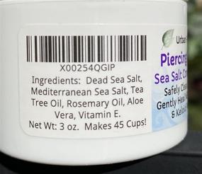 img 3 attached to 👂 Urban ReLeaf Piercing Relief Sea Salt Concentrate: Soothe & Heal New Piercings. Effective Non-iodized Dead Sea Salt with Tea Tree & Rosemary for Irritated & Keloid Bump Piercings - Safe and Gentle Aftercare