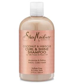 img 3 attached to 🥥 Shea Moisture Coconut and Hibiscus Curl and Shine Combination Set - Ultimate Hair care Package for Defined Curls, Includes 13 oz. Shampoo, 13 oz. Conditioner, and 8 oz. Curl and Style Milk