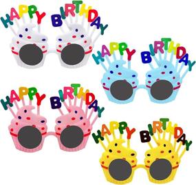 img 4 attached to 🎉 Fegdyi Birthday Sunglasses for Pairs