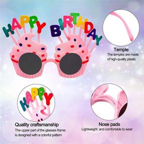 img 3 attached to 🎉 Fegdyi Birthday Sunglasses for Pairs