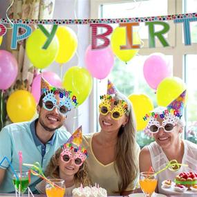 img 2 attached to 🎉 Fegdyi Birthday Sunglasses for Pairs