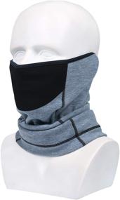 img 3 attached to 🧣 Jepony UV Protection Neck Gaiters for Men and Women - Multifunctional Balaclava Scarf, Ski Face Cover, Mask, and Bandana