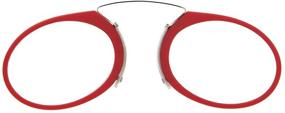 img 3 attached to DIDINSKY Frameless Reading Glasses for Men and Women with Pocket Hard Case – Stylish and Comfortable Prescription Eyewear for Optimal Vision. Fashionable Red Magnifying Glasses for Reading (+1.5 Strength) – Orsay