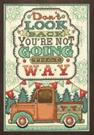 🧵 design works crafts inc. don't look back, 8'' x 12'' counted cross stitch kit, 8"x 12", multicolor - improved seo-friendly product name logo