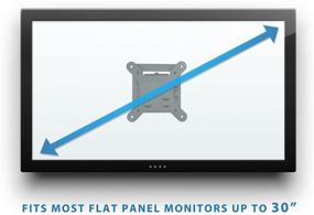 img 3 attached to 📺 Mount-It! Small TV Monitor Wall Mount for RVs | Quick Release | Fits 13-32 Inch Screens | VESA 75 100 Compatible | Slim Design | 30lb Capacity