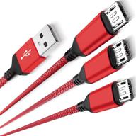 micro usb charger cable 3-pack (3 computer accessories & peripherals for cables & interconnects logo