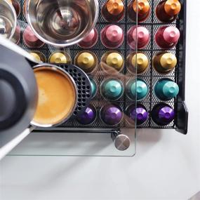 img 2 attached to Organize and Store Your Nespresso OriginalLine Coffee Pods with RECAPS 🗄️ Coffee Pod Holder Drawer in Black - Ample Space for 60 Pods