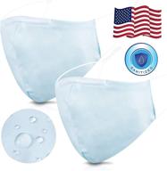 comfortable light blue large face masks for optimal protection and style logo