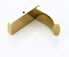 img 1 attached to Polished Gold Brass Wall Mounted Flybath Coat Hook Towel Robe Hooks for Bathroom Kitchen