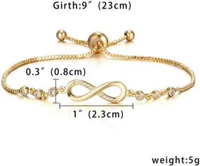 img 2 attached to RINHOO Infinity Bracelet Adjustable Bracelets