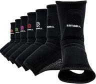 🥊 enhance your performance with sanabul essential striking gel ankle guard for mma muay thai kick boxing (pair) логотип