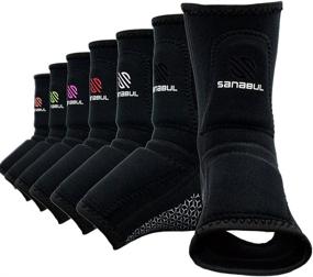 img 4 attached to 🥊 Enhance Your Performance with Sanabul Essential Striking Gel Ankle Guard for MMA Muay Thai Kick Boxing (Pair)