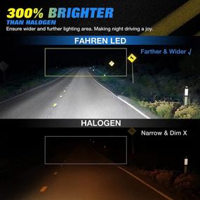 img 2 attached to 🔆 Fahren 9006/HB4 LED Headlight Bulbs, 10000LM 6500K Cool White - Low Beam & Fog Light, Halogen Replacement - Pack of 2: Improved Visibility & Stylish Upgrade!