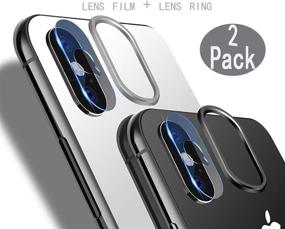 img 4 attached to [2 Pack] Tempered-Glass Camera Protector For IPhone X 2