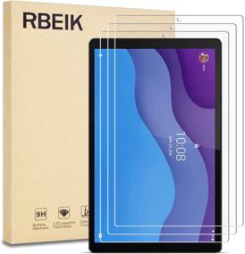 img 4 attached to 📱 High-Quality [3PACK] Lenovo Smart Tab M10 HD (2nd Gen) Screen Protector Glass - RBEIK 9H Hardness Anti-Scratch Anti-Fingerprint Tempered Glass for Lenovo Smart Tab M10 HD 2nd Gen 2020 Tablet 10.1" (Model: TB-X306F)
