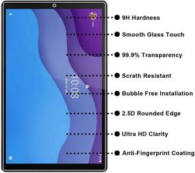 img 3 attached to 📱 High-Quality [3PACK] Lenovo Smart Tab M10 HD (2nd Gen) Screen Protector Glass - RBEIK 9H Hardness Anti-Scratch Anti-Fingerprint Tempered Glass for Lenovo Smart Tab M10 HD 2nd Gen 2020 Tablet 10.1" (Model: TB-X306F)