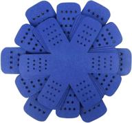 🍳 bykitchen pan pot protectors: enhanced protection for cookware stacking - set of 12 with 3 sizes, thicker & stylish blue pan separator pads with stars logo