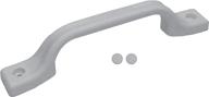 premium oem replacement: automotive authority plastic grab handle for rv, trailer, camper, motor home, cargo trailer, boat - entry door assist bar (white) logo