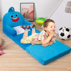 img 3 attached to Convenient and Comfortable: HIGOGOGO Foldable Children Backrest Upholstered Kids' Home Store