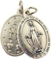 📿 stunning 1 inch lumen mundi l&m silver toned base oval our lady of grace miraculous medal pendant - shop now! logo
